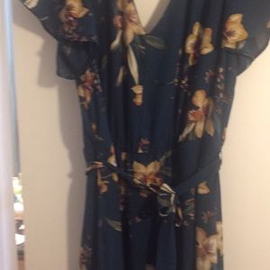 Charming Charlie Floral Print Maxi Dress, Medium